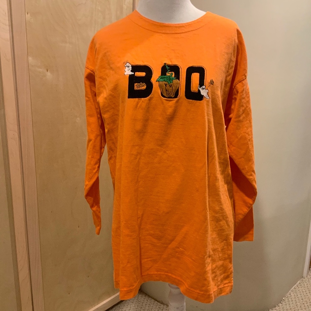 Vintage Malarkey BOO Halloween long sleeved tee Size M